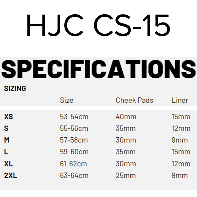 HJC CS15 - Solid Colours – North Coast Honda NZ